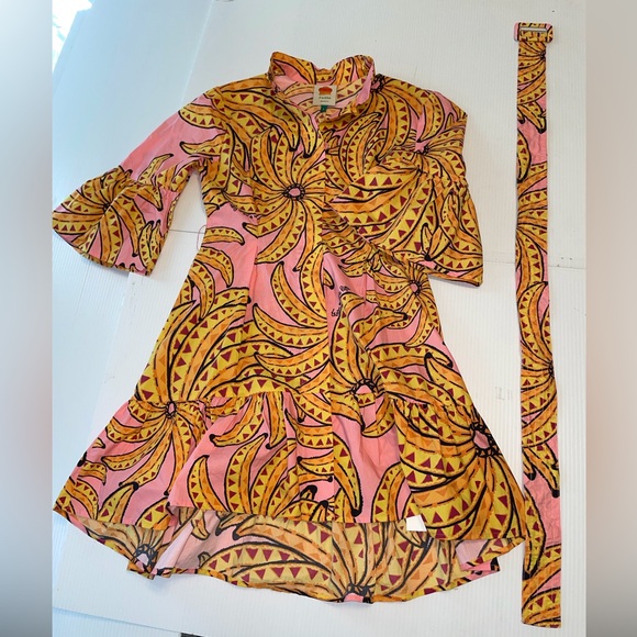 FARM Rio Pink Dress with Yellow Sunburst Print - Picture 13 of 13
